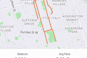 지도 위에서 ‘두둠칫’ 춤추는 남자…121번의 달리기로 만들었다(영상)