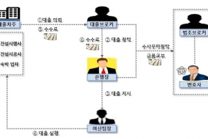 241억 원대 부정 대출 실행한 전 은행장·대출브로커 등 8명 기소