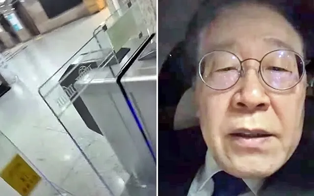 이재명 더불어민주당이 윤석열 대통령이 심야 긴급 대국민담화에서 비상계엄을 선포한 직후 국회로 이동하는 차 안에서, 당 소속 의원 전원과 국민에게 국회로 집결해달라고 밝히고 있다. 2023.12.3 이재명 유튜브