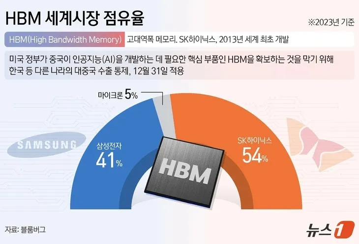 HBM 세계 시장 점유율