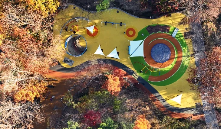 서울 노원구 노해체육공원의 통합놀이터.   노원구 제공