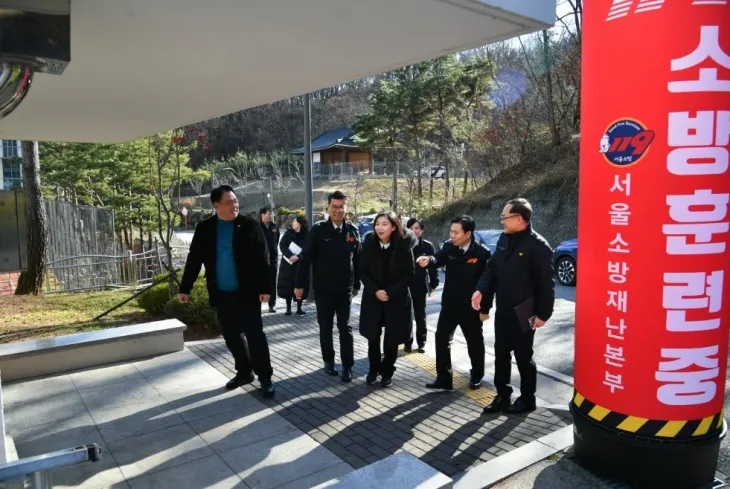 서울소방학교 소방관 급식 실태 점검 온 최호정 의장