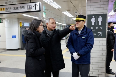 이병윤 서울시의회 교통위원장, 철도노조 파업 따른 현장점검 시행