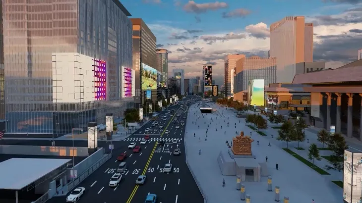 서울 종로구 옥외광고물 자유표시구역 ‘광화문 스퀘어’ 예상 조감도. 종로구 제공