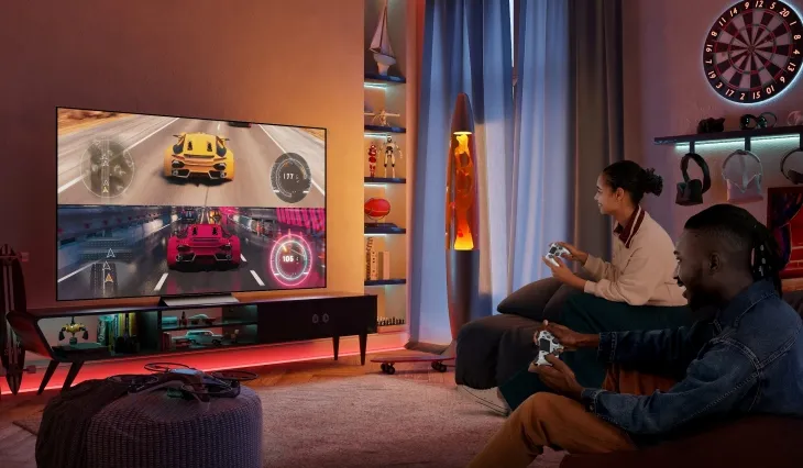 별도의 게임기를 구입하지 않고도 ‘클라우드 게이밍’을 통해 게임을 즐길 수 있는 LG 스마트 TV. LG전자 제공