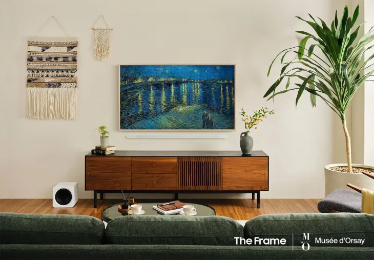 TV를 끄면 미술 작품을 감상할 수 있는 ‘아트 스토어’의 반 고흐 작품 ‘별이 빛나는 밤’. 삼성전자 제공