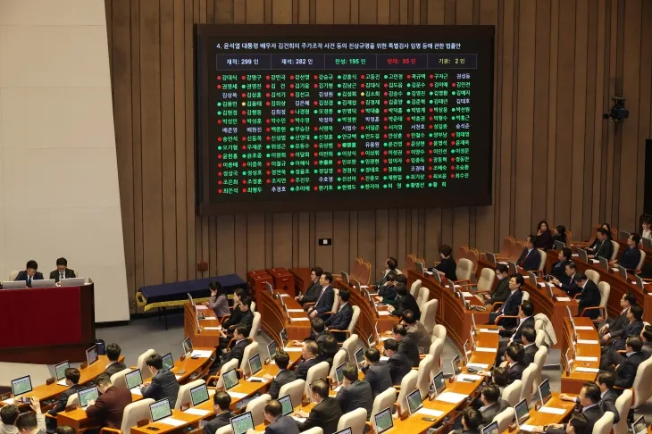 김건희 여사 특검법 본회의 통과