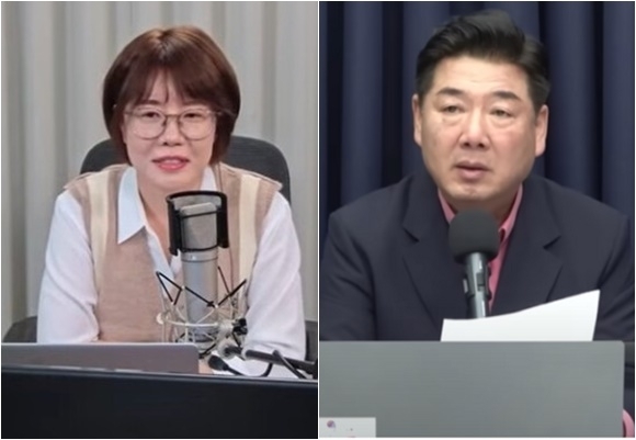 YTN라디오 ‘뉴스파이팅 배승희입니다’를 진행하던 배승희 변호사(사진 왼쪽)와 KBS 라디오 ‘전격시사’를 진행한 고성국 정치평론가가 각각 프로그램에서 하차한다. 유튜브 캡처