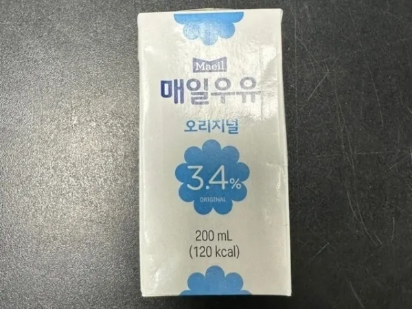 매일유업의 ‘매일우유 오리지널 멸균’(200ml). 식품의약품안전처 제공