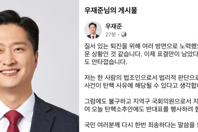 “계엄, 탄핵 사유지만 탄핵안엔 반대표”라고 밝힌 국민의힘 의원