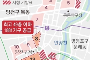 목동 8·12·13단지, 최고 49층 8500세대 아파트로 재건축