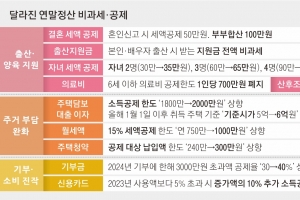 혼인신고 땐 50만원씩 세액공제… 본인·배우자 출산지원금도 ‘전액 비과세’