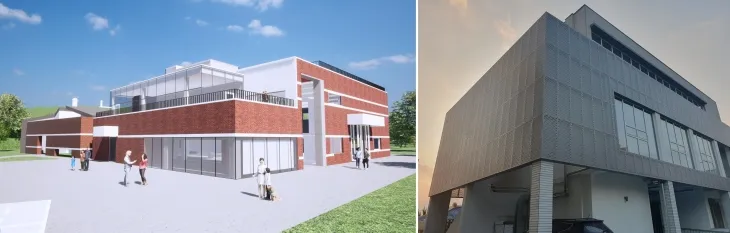 우도복합문화공간(왼쪽)과 중문 꿈꾸는 예술터. 제주도 제공