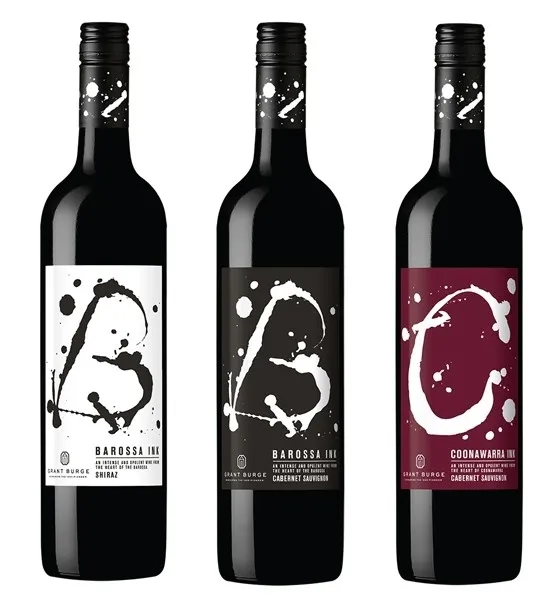 (왼쪽부터) 바로사 잉크 쉬라즈, 바로사 잉크 카베르네 소비뇽, 쿠나와라 잉크 카베르네 소비뇽