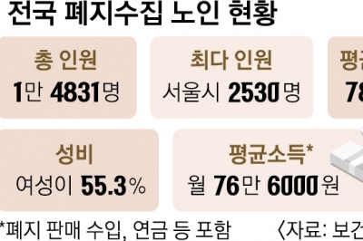 “폐지 수집 어르신 힘내세요”… 팍팍한 삶 보듬는 정책 줄 잇는다