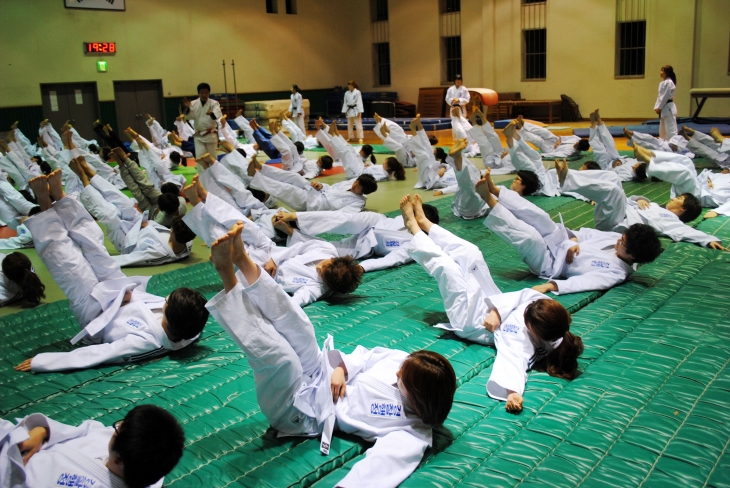 계명대 경찰행정학과 유도 실기 수업. 계명대 제공