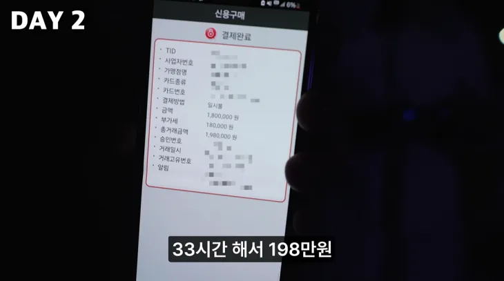 유튜버 고재영은 지난 24일 올린 영상에 1박 2일 동안 198만원을 내고 여자친구 대행 서비스를 이용해본 경험담을 담았다(사진 일부 모자이크 처리함). 유튜브 채널 ‘고재영’ 캡처