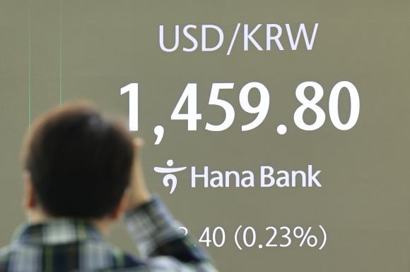 원·달러 환율 장중 1460원 돌파…2009년 3월 이후 최고