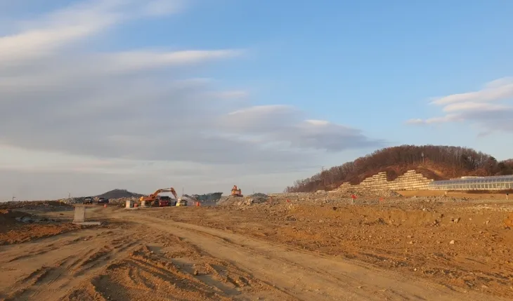 세종시 하계세계대학경기대회 선수촌 공사 현장. 조직위 제공