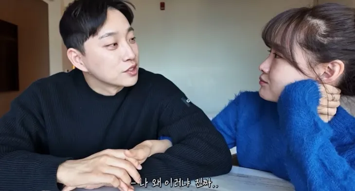 유튜버 박위(왼쪽)와 아내인 배우 송지은. 유튜브 채널 ‘위라클’ 캡처