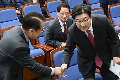 與, 쌍특검법 ‘부결’ 당론…“본회의 중 尹체포 집행 말라” 경고