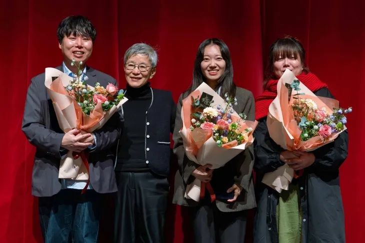 왼쪽부터 배해률 작가, 박정희 국립극단 예술감독, 김주희 작가, 윤지영 작가 국립극단 제공