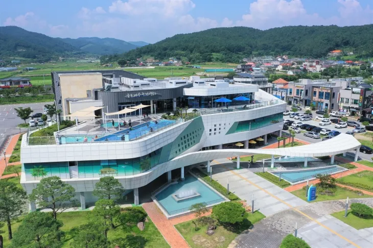 율포해수녹차센터 전경