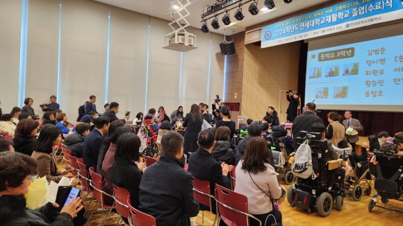 문성호 서울시의원 “연세재활학교를 나서서 날개를 펴 날아올라 세상 위로…벅차도록 아름다운 그대여”