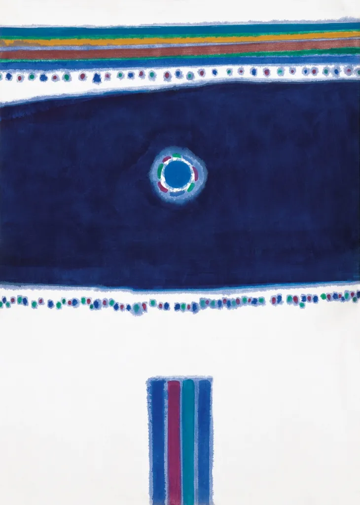 김환기, 무제, 120×85.5cm, 1969. 케이옥션 제공