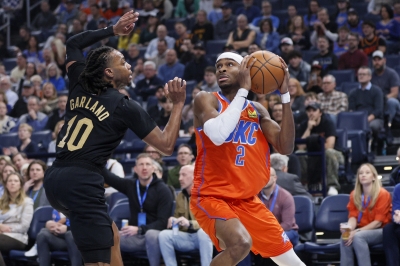 싱겁게 끝난 NBA 동서부 1위 맞대결…OKC, 클리블랜드에 대승