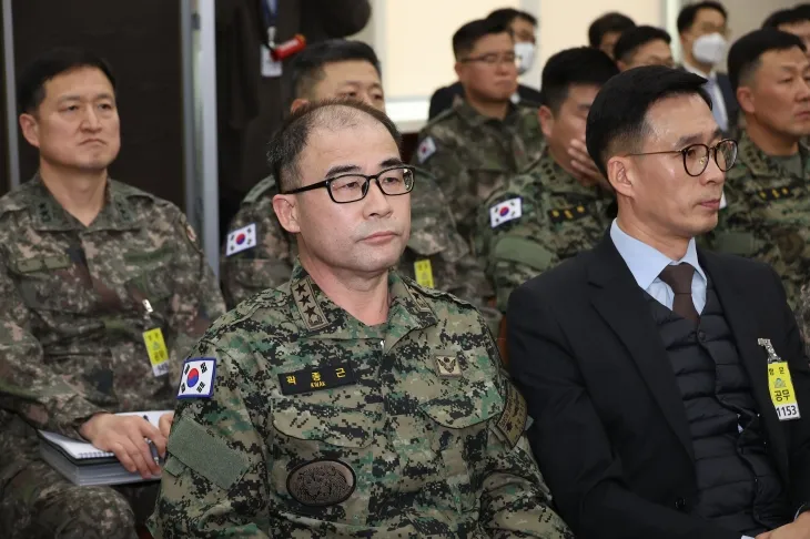 곽종근 전 육군 특수전사령관이 22일 국회에서 열린 ‘윤석열 정부의 비상계엄 선포를 통한 내란 혐의 진상규명 국정조사 특별위원회’ 1차 청문회에 출석해 있다. 2025.1.22 연합뉴스