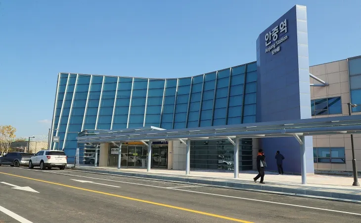 평택시 안중역 전경