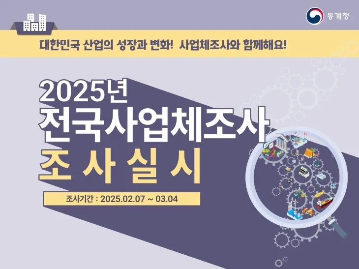 2025년 전국 사업체조사 실시 관련 자료. 은평구 제공