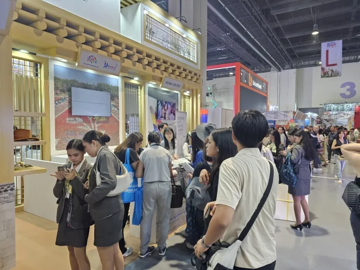 ‘필리핀 트래블투어 엑스포’에 문을 연 충남도 홍보관. 도 제공