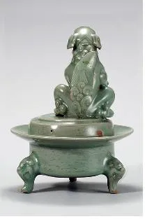 국립중앙박물관에 있는 청자사자형향로