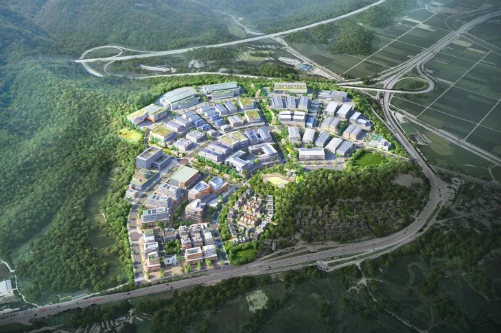 강원도와 양양군이 공동으로 추진하는 수산식품클러스터가 들어설 양양일반산업단지 조감도. 양양군 제공