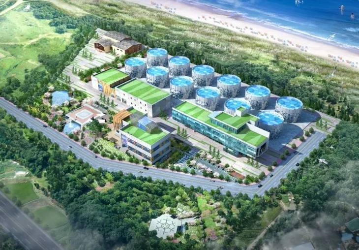 동원산업이 ﻿양양군 현북면 중광정리에 조성을 추진 중인 육상연어양식단지 조감도. 양양군 제공