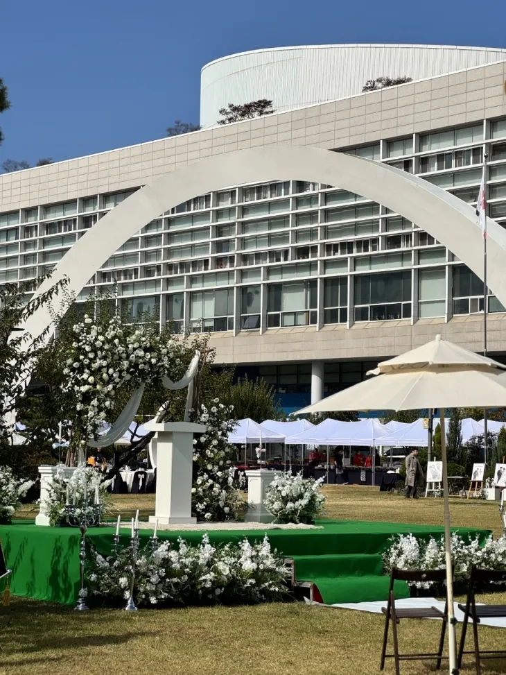 광주시청사 야외 예식장 예시도.