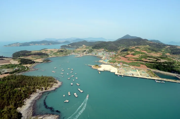유엔관광청 ‘최우수 관광마을’ 후보로 선정된 여수 낭도 전경. 여수시 제공
