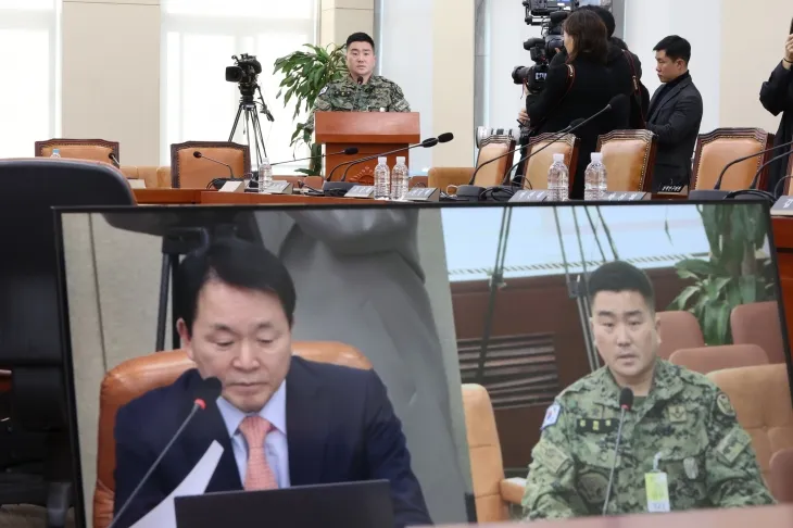 성일종 위원장 질의에 답하는 김현태 707특임단장