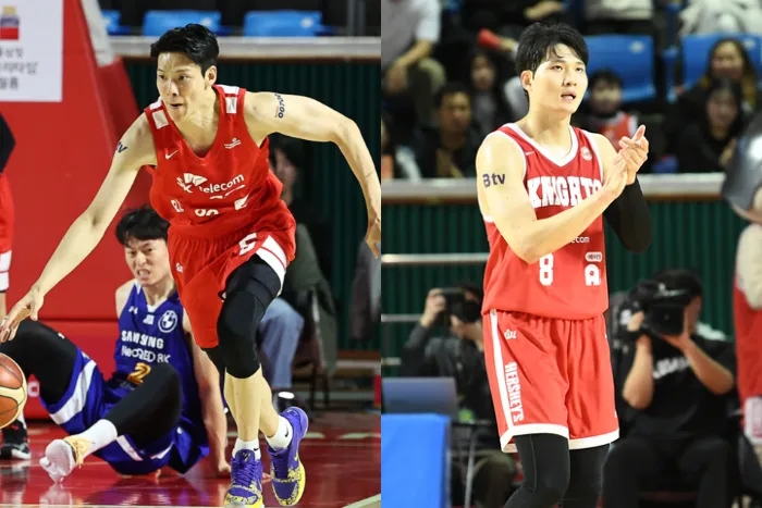 김선형(왼쪽)·안영준(오른쪽). 연합뉴스·KBL 제공