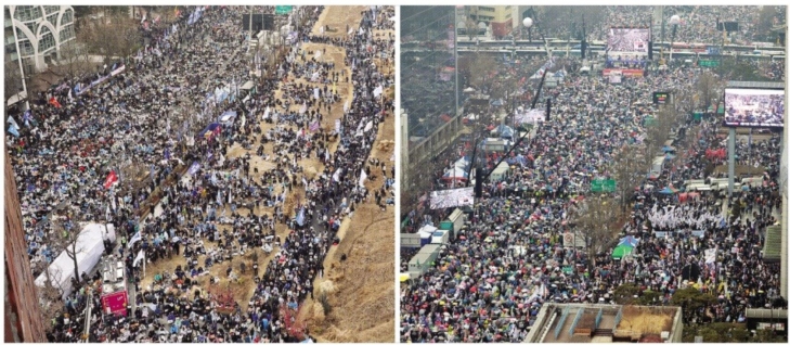 “파면하라” vs “기각하라”