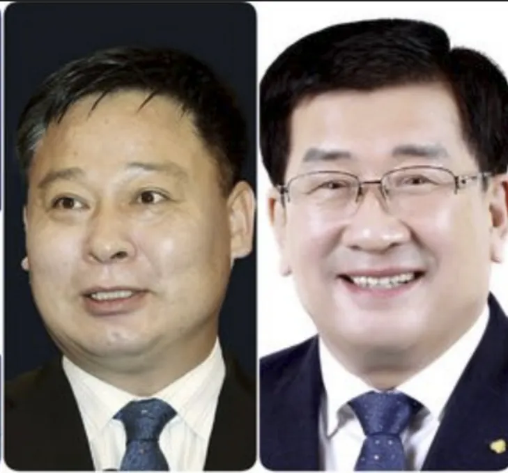 이재종 청와대 전 행정관(왼쪽)  최화삼 담양새마을금고 이사장(오른쪽)