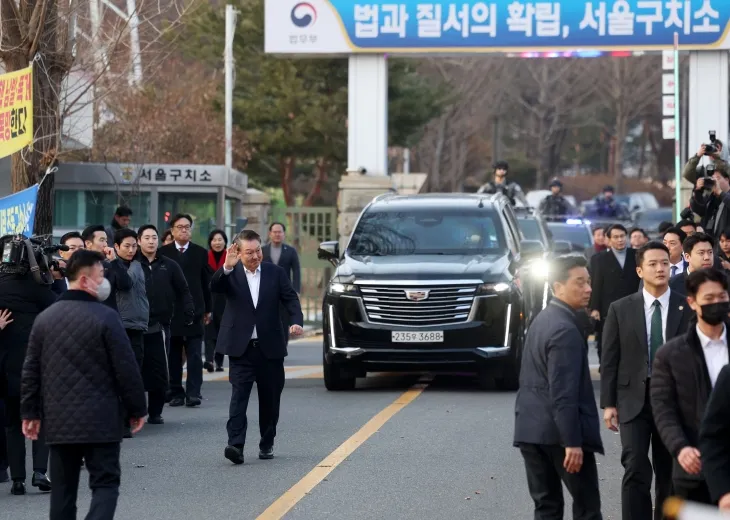 서울구치소에서 나오는 윤석열 대통령