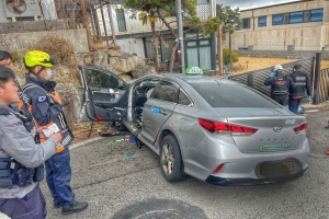 5명 사상자 낸 울산 택시사고… 탑승자 전원 안전벨트 미착용