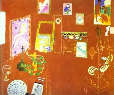 마티스, 붉은 화실(L’Atelier Rouge), 1911.