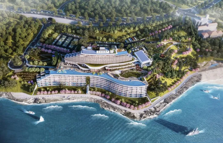 여수 화양지구 힐앤테라스 조감도.