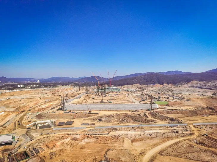 용인시 처인구 원삼면에 조성 중인 용인 반도체클러스터 일반산업단지(용인시 제공)