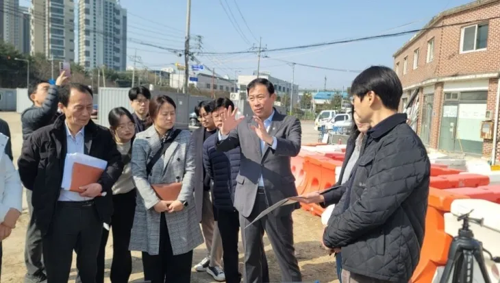 신내4 공공주택지구 현장을 방문한 박승진 의원