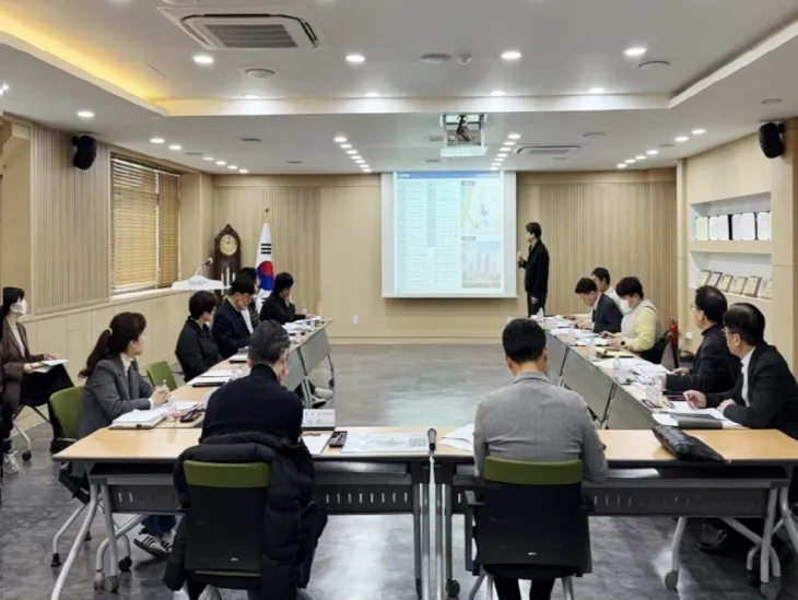 서울 강동구 천호3구역 재건축사업 종합대책회의 모습. 강동구 제공